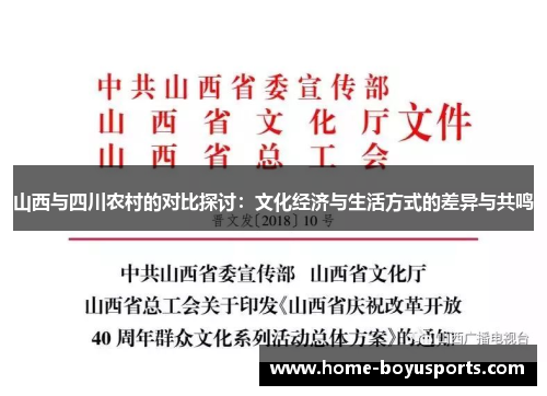 山西与四川农村的对比探讨：文化经济与生活方式的差异与共鸣